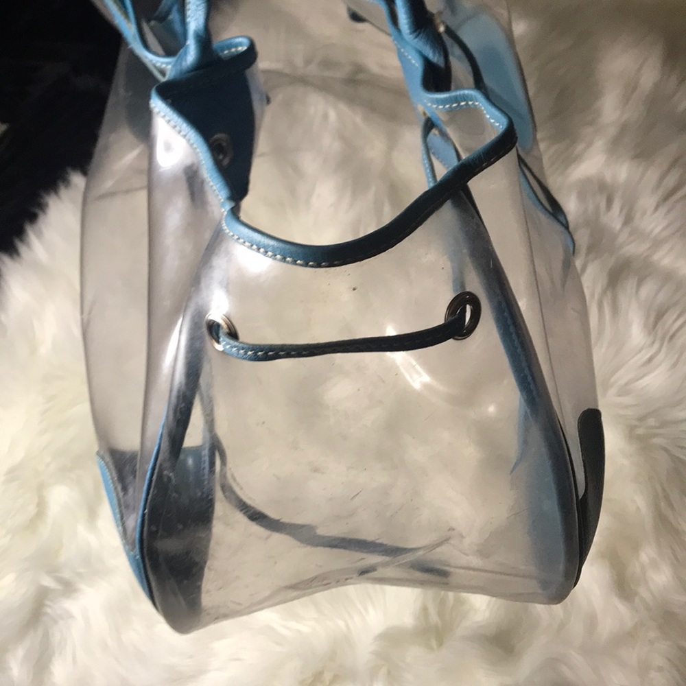 Prada Car shoe bag Aqua and clear plastic - Picture 9 of 9